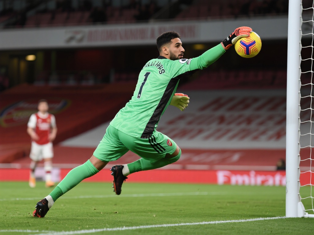 阿森纳的门将拉亚在本场比赛中凭借出色的表